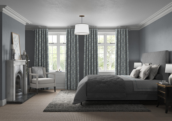 Bird Garden, Charcoal - Made to Measure Curtains - Image 5